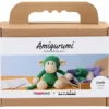 hækle japanske DIY Kit Amigurumi Abe grøn/off white