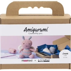 hækle japanske DIY Kit Amigurumi Honningbi i pastelfarver