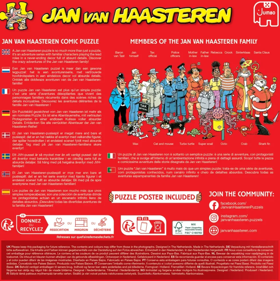 JANVANHAASTEREN Ascot Horse Race 1000 brikker