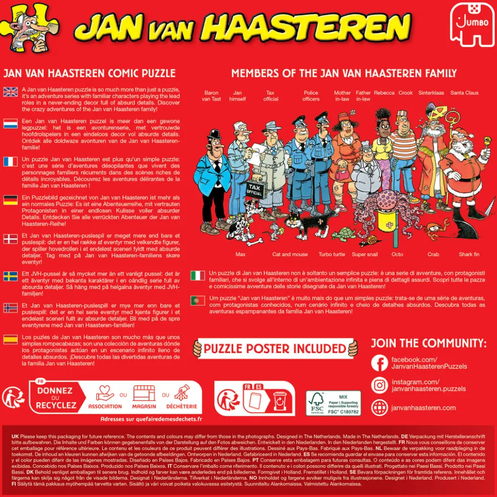 JANVANHAASTEREN Tennis 1000 brikker