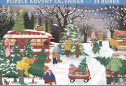 Julekalender Christmas Tree & Snowflakes 1000 brikker