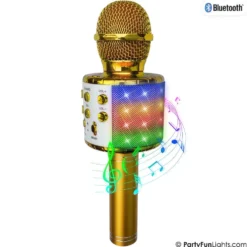 Karaoke mikrofon, guld