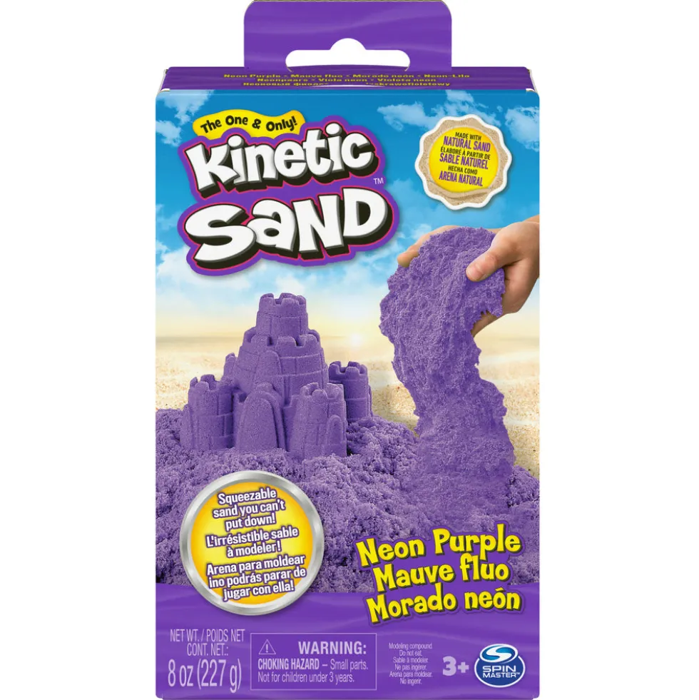 Kinetic Sand Neonboks med Primærfarver