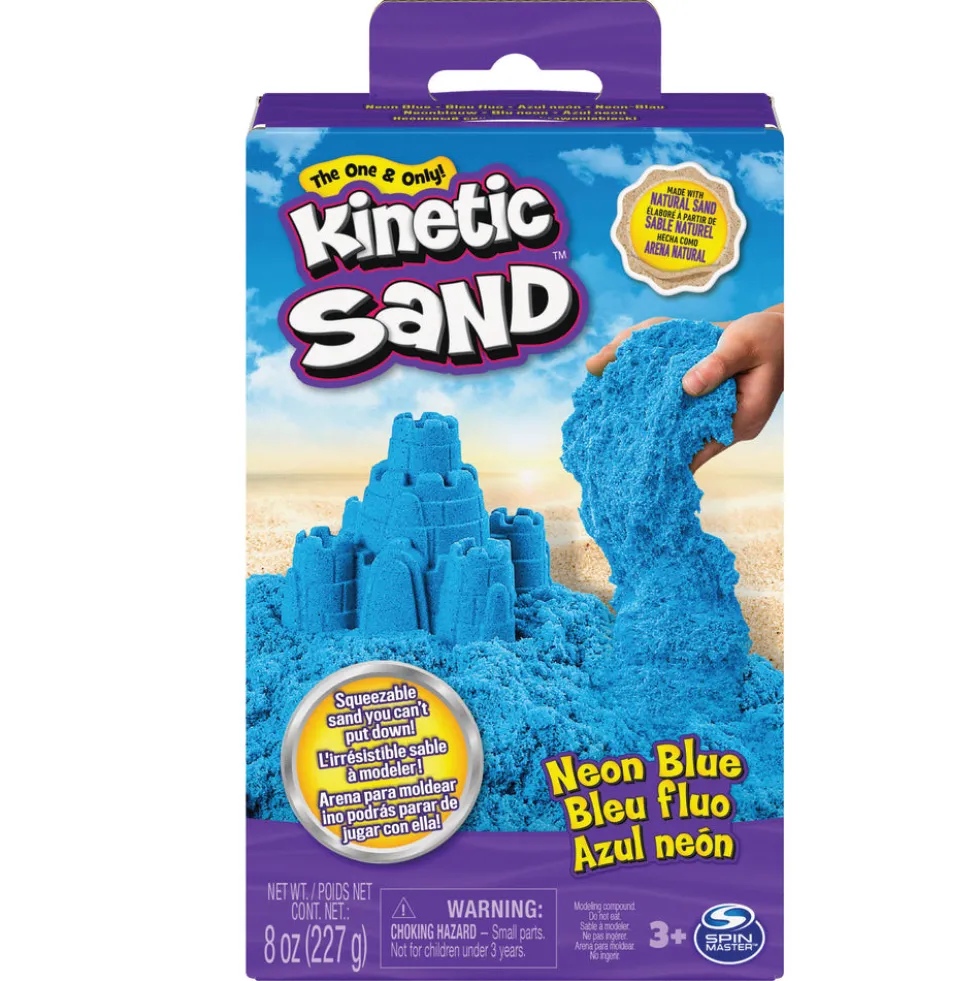 Kinetic Sand Neonboks med Primærfarver