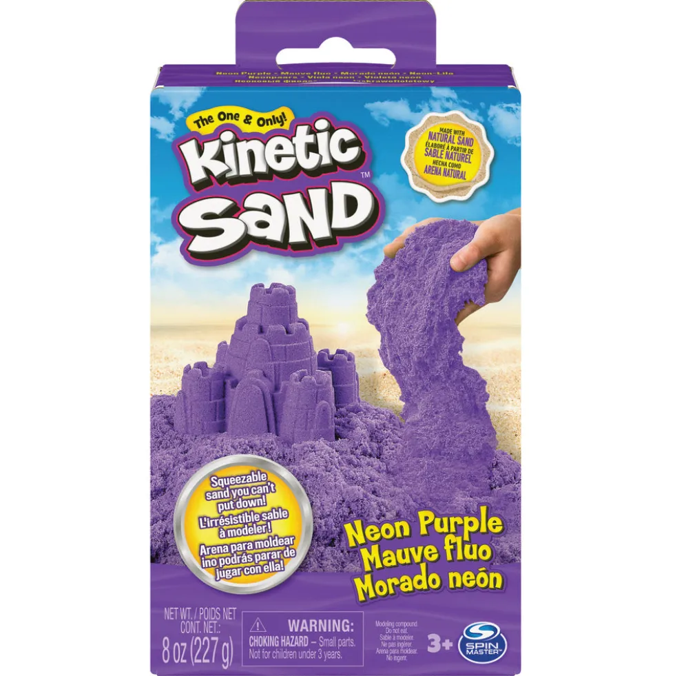 Kinetic Sand Neonboks med Primærfarver