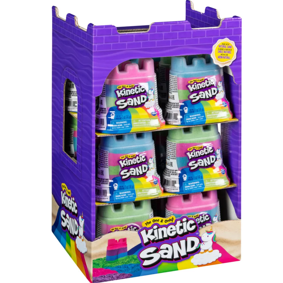Kinetic Sand Rainbow Unicorn Castle ass