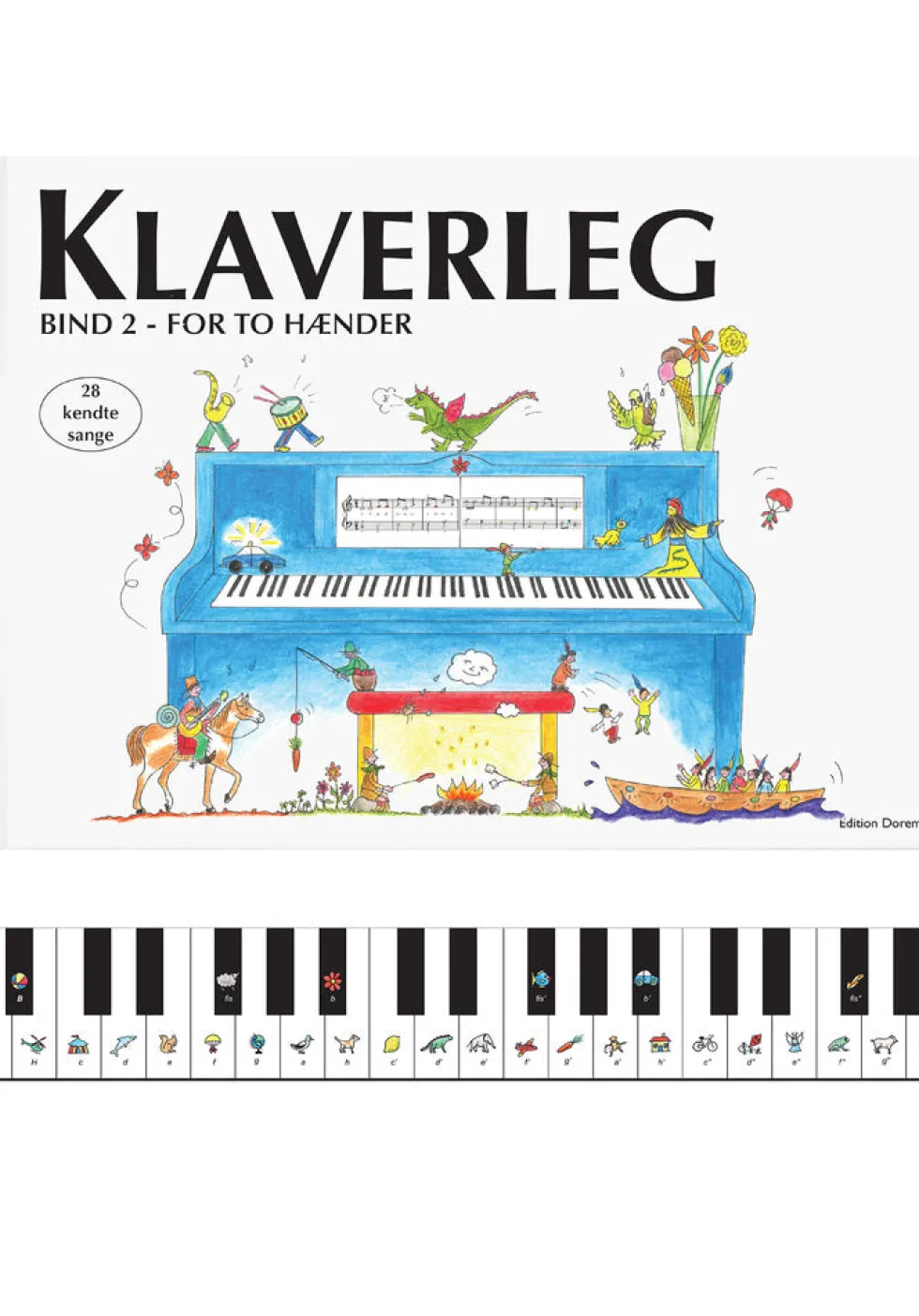 Klaverleg bind 2 - for to hænder (blå)