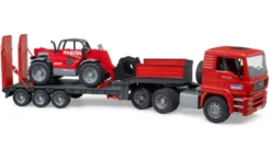 Kranbil Bruder MAN TGA med teleskoplæsser Manitou MT633