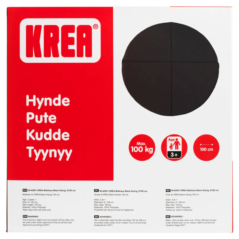 KREA Madras Sort Gynge D100 CM