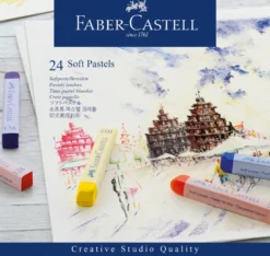 Kridt pastel soft Faber-Castell 24 ass.