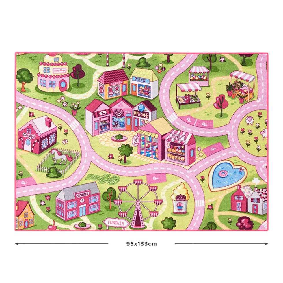 Legetæppe - Pink tivoli - 95 x 133 cm