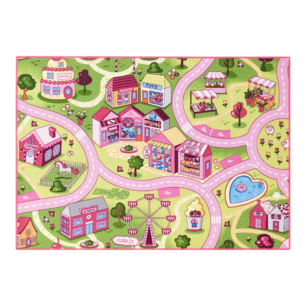 Legetæppe - Pink tivoli - 95 x 133 cm