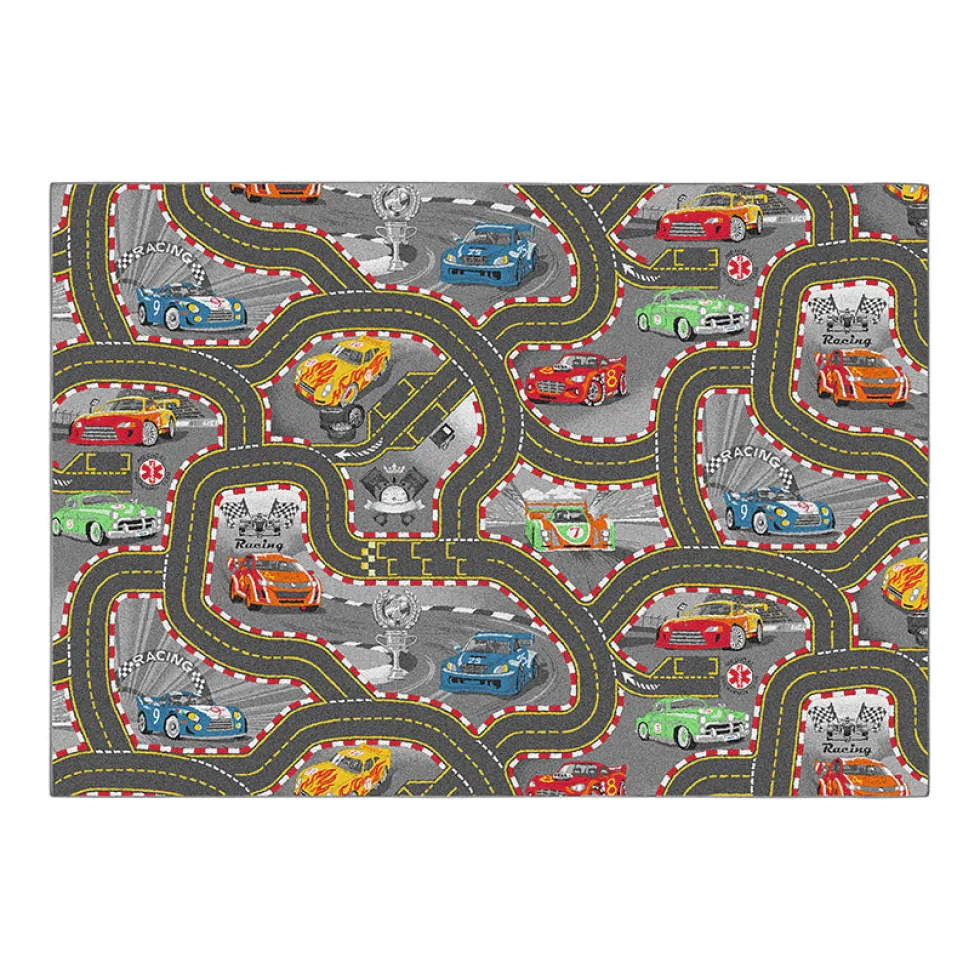 Legetæppe - Racer bane - 140 x 200 cm