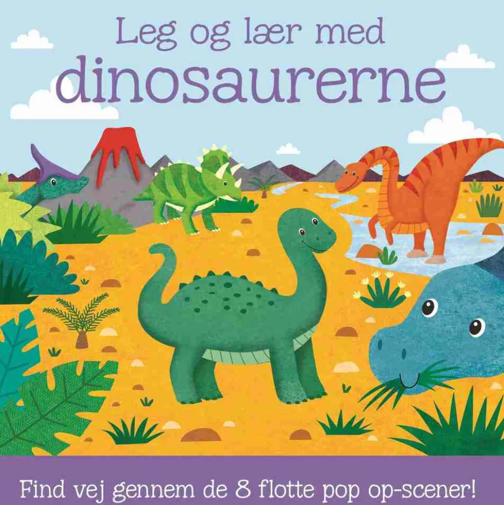 Leg og lær med dinosaurerne - med 8 pop op-scener