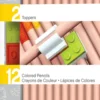 LEGO stationery 12 farveblyanter med 2 LEGO-klods toppe