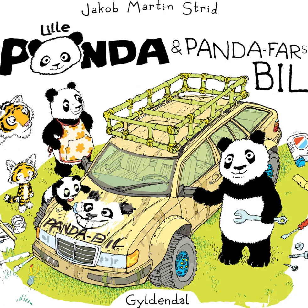 Lille Panda og Panda-fars bil
