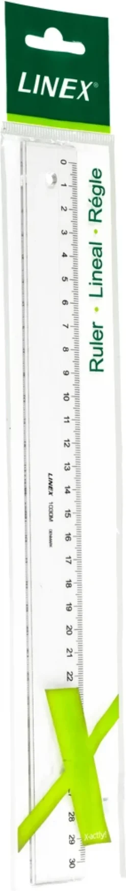 Lineal Linex klar plast 30cm 1030m