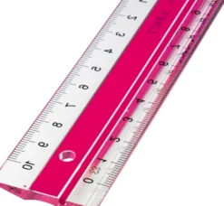 Lineal Linex super 20 cm pink