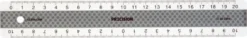 Lineal precision 20cm antiskrid b/sølv