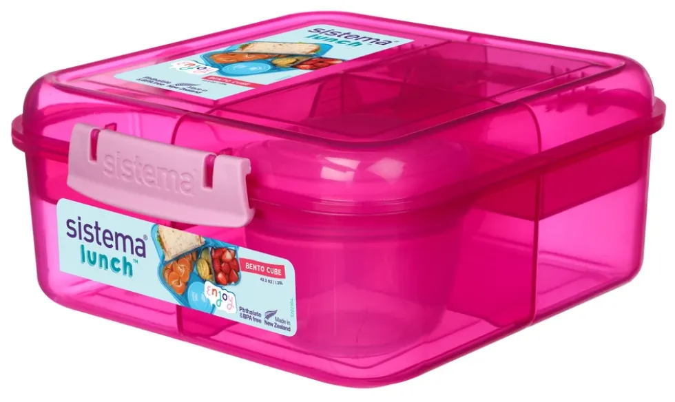 Madkasse Sistema Bento Cube Lunch pink 1,25L
