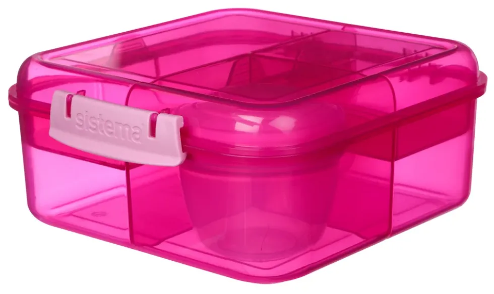Madkasse Sistema Bento Cube Lunch pink 1,25L