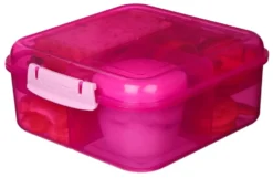 Madkasse Sistema Bento Cube Lunch pink 1,25L