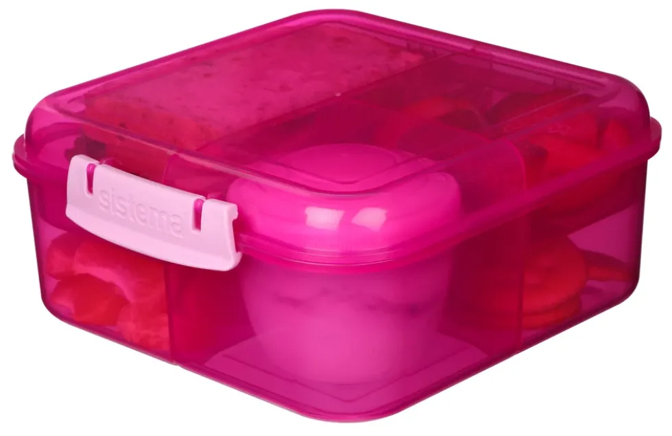 Madkasse Sistema Bento Cube Lunch pink 1,25L