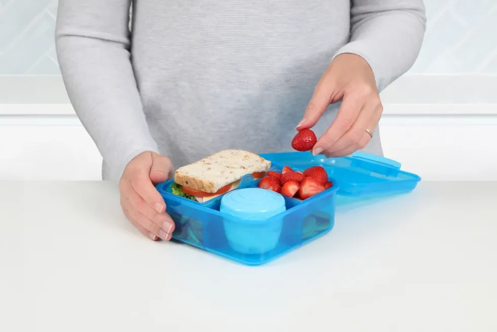 Madkasse Sistema Bento Cube Lunch blå 1,25L