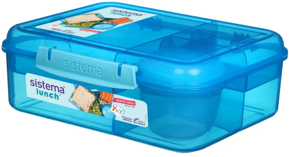 Madkasse Sistema Bento Lunch blå 1,65L