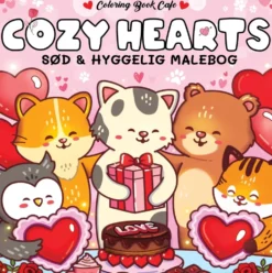 Malebog: Cozy Hearts - Cozy Coloring