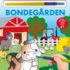 Mal med vand - Bondegården (papbog med pensel - farvelæg igen og igen)
