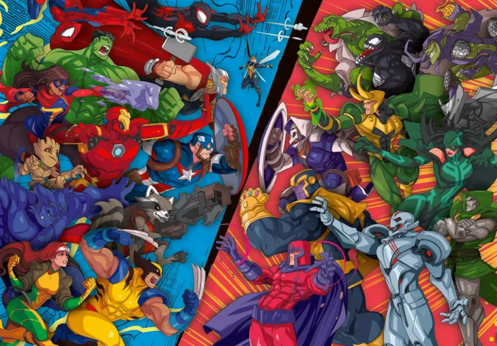Marvel Heroes vs Villains 104 brikker