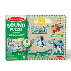 Melissa & Doug Puslespil med lyd, dyr fra zoologisk have