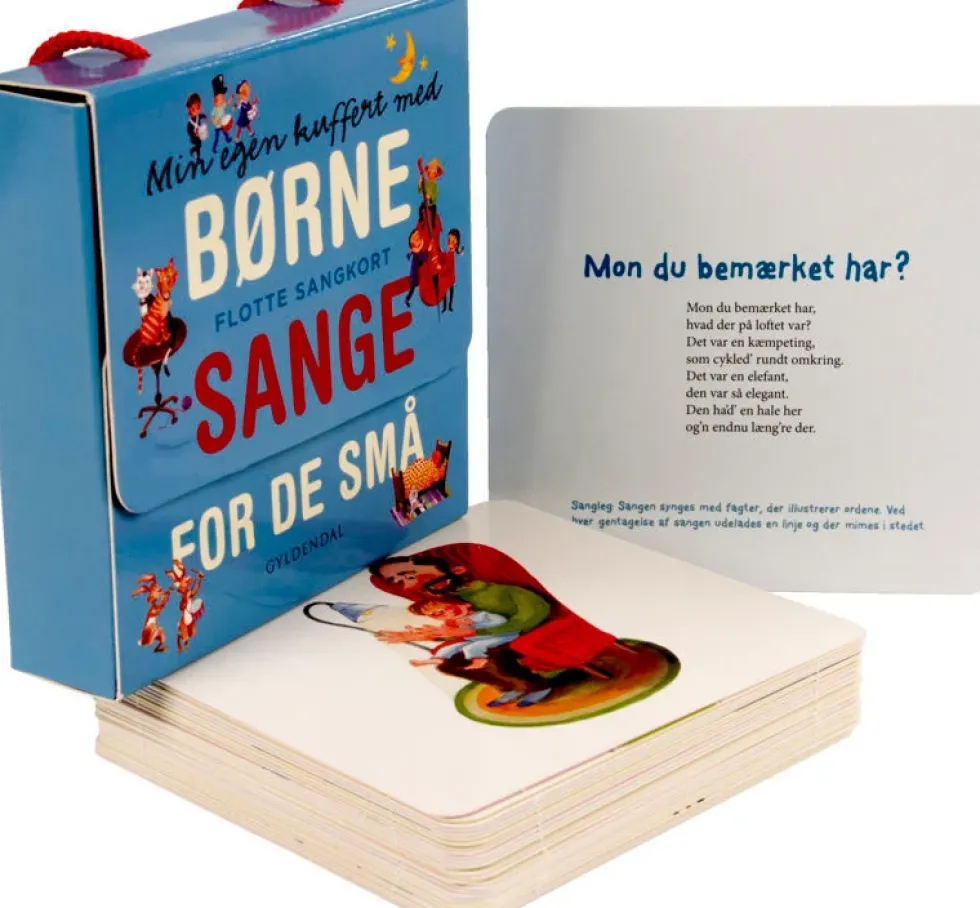 Min egen kuffert med børnesange for de små. Flotte sangkort