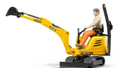 Minigraver Bruder JCB 8010 CTS med arbejder