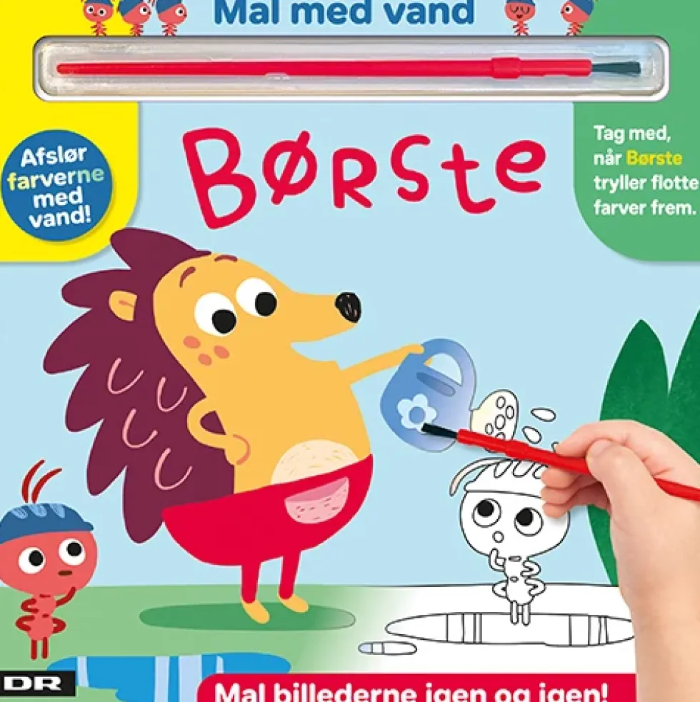 Minisjang - Mal med vand - Børste