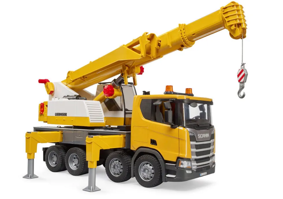 Mobilkran Bruder Scania Super 560R Liebherr inkl. lys/lyd