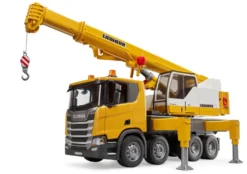 Mobilkran Bruder Scania Super 560R Liebherr inkl. lys/lyd