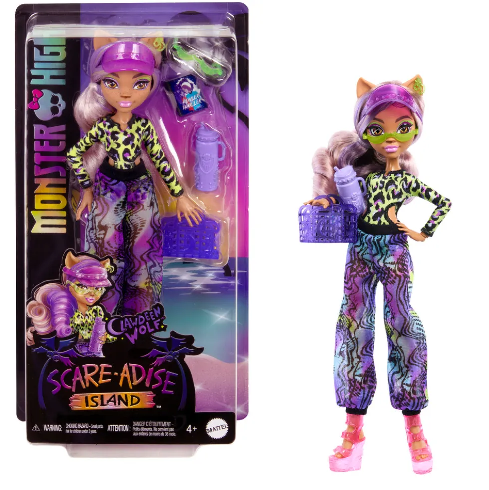 Monster High Scare-adise Island Clawdeen Doll