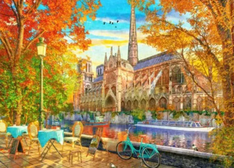 Notre Dame in Autumn 1000 brikker
