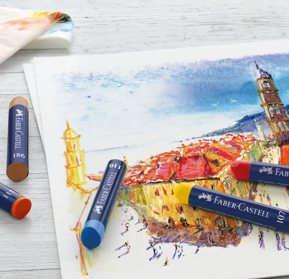 Oliekridt Faber-Castell pastels 24 stk