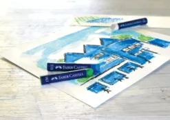 Oliekridt Faber-Castell pastels 12 stk