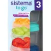 Opbevaring Sistema mini bites to go 3 pack