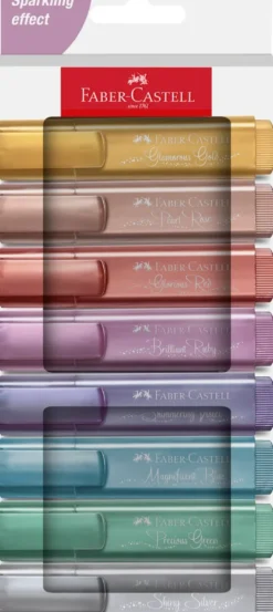 Overstregningspen Faber-Castell metallic 8 ass