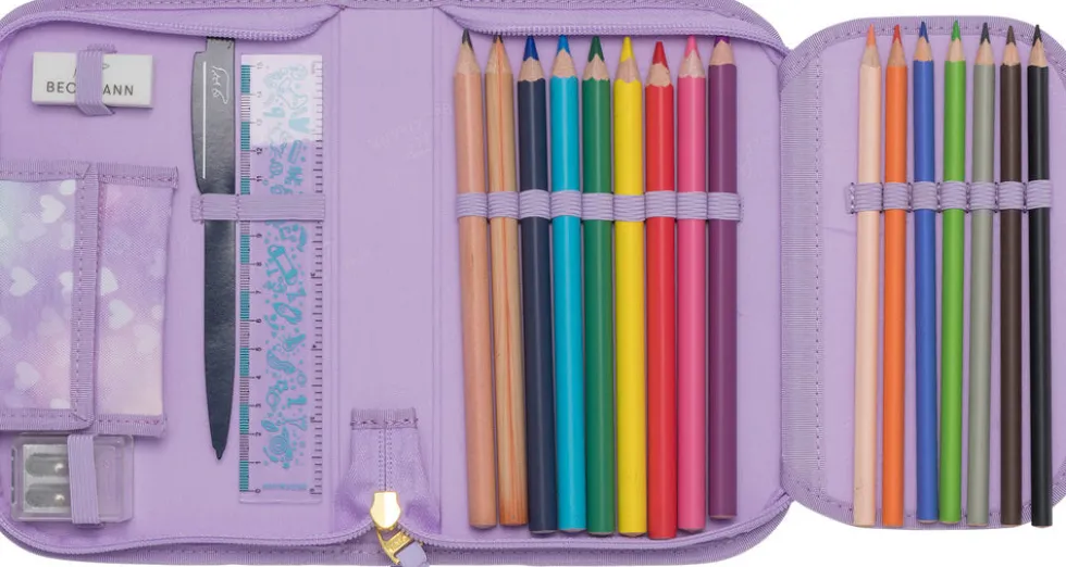 Penalhus Beckmann Onezip Unicorn Princess Purple