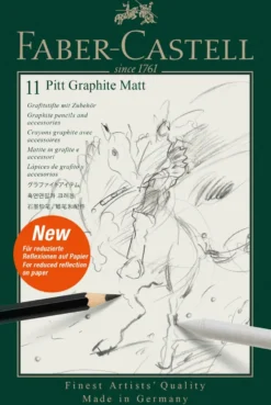 Pencil pitt graphite mat Faber-Castell 11 stk