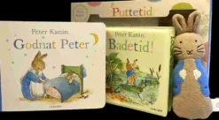 Peter Kanin: Puttetid - Gaveæske med badebog, papbog og krammekanin