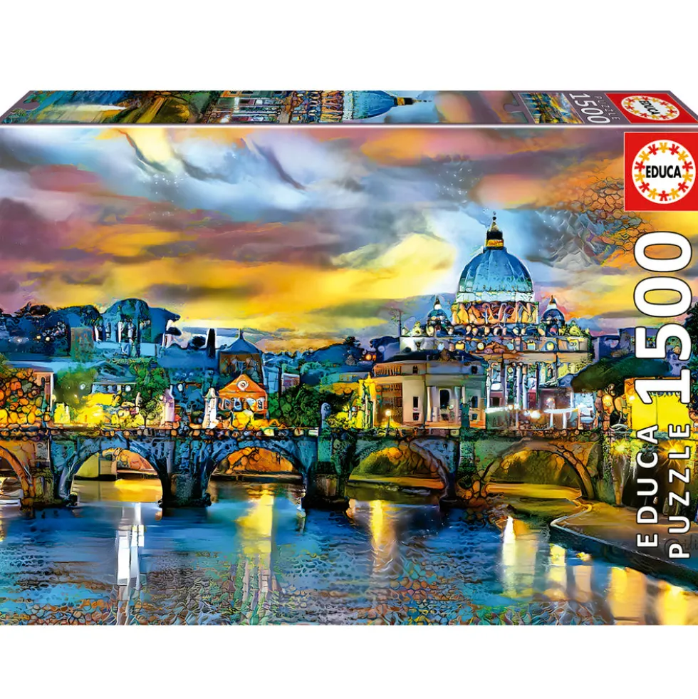 Peters Basilica & Angelo Bridge 1500 brikker