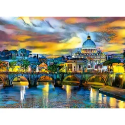 Peters Basilica & Angelo Bridge 1500 brikker