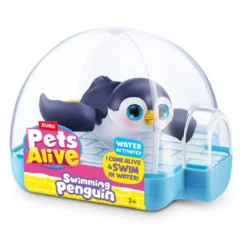 Pets alive swimming penguin ass